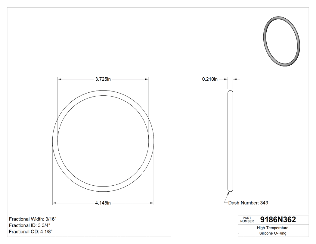 Technical drawing - 9186N362